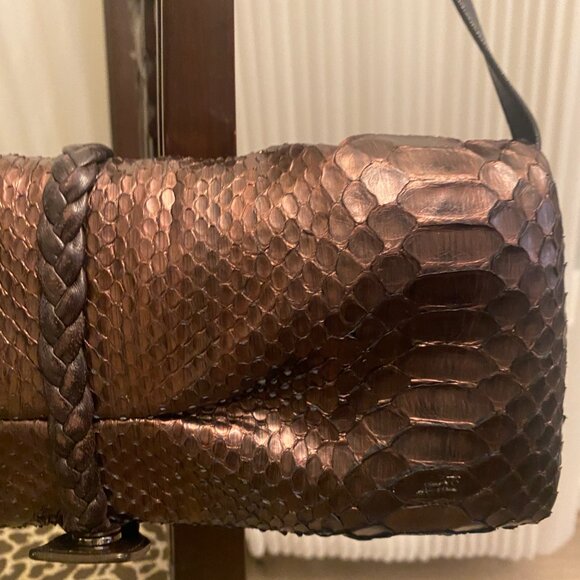 Ferragamo Python Evening Purse - Picture 11 of 14